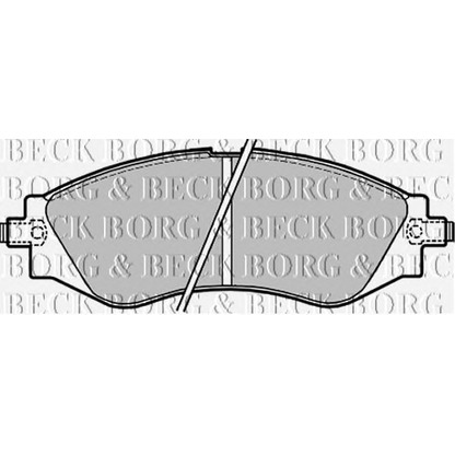Фото Комплект тормозных колодок, дисковый тормоз BORG & BECK BBP1642
