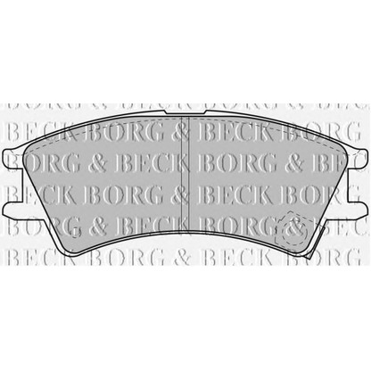 Photo Brake Pad Set, disc brake BORG & BECK BBP1659