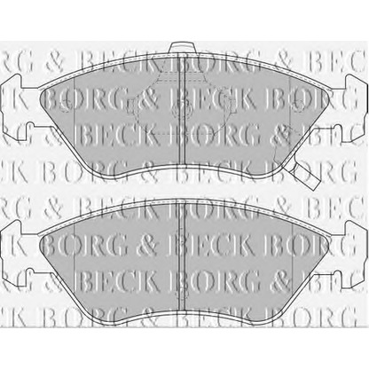 Zdjęcie Zestaw klocków hamulcowych, hamulce tarczowe BORG & BECK BBP1661