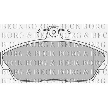 Photo Brake Pad Set, disc brake BORG & BECK BBP1662