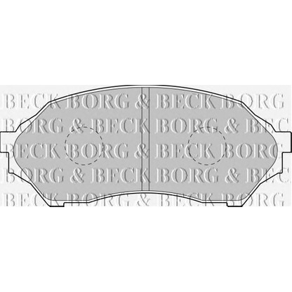 Фото Комплект тормозных колодок, дисковый тормоз BORG & BECK BBP1663