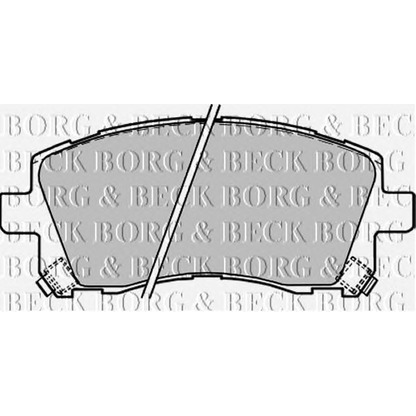 Photo Brake Pad Set, disc brake BORG & BECK BBP1680