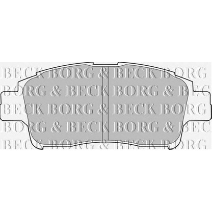 Photo Brake Pad Set, disc brake BORG & BECK BBP1681