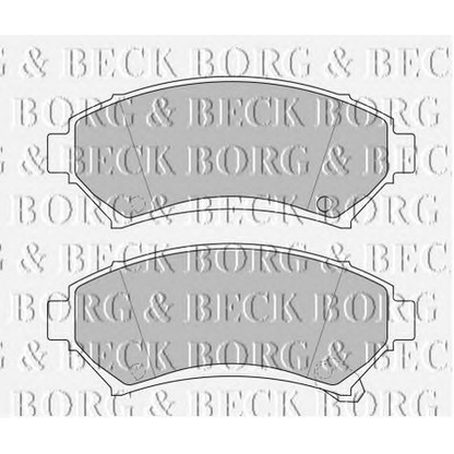 Photo Brake Pad Set, disc brake BORG & BECK BBP1686