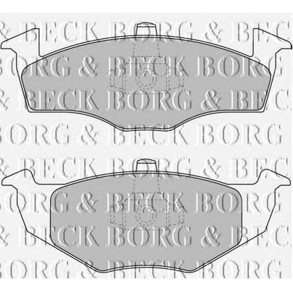 Photo Brake Pad Set, disc brake BORG & BECK BBP1691