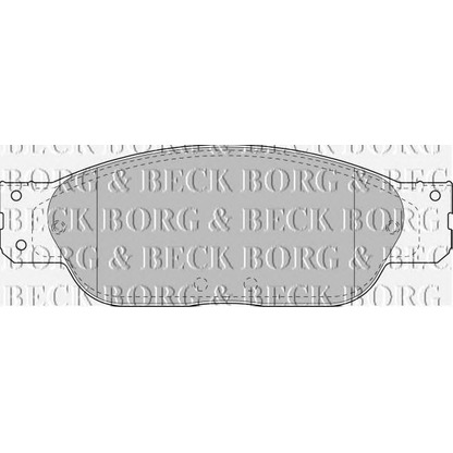Zdjęcie Zestaw klocków hamulcowych, hamulce tarczowe BORG & BECK BBP1704