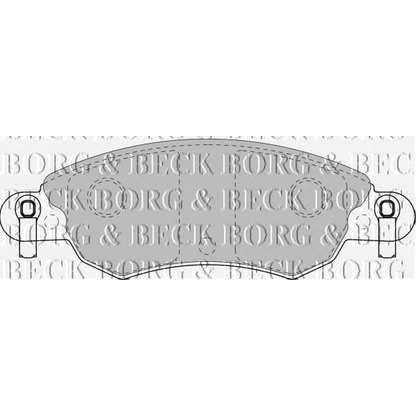 Photo Brake Pad Set, disc brake BORG & BECK BBP1709
