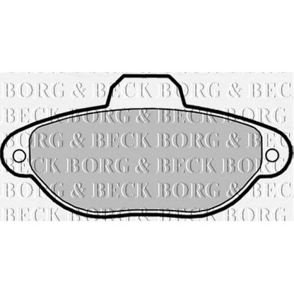 Photo Brake Pad Set, disc brake BORG & BECK BBP1738