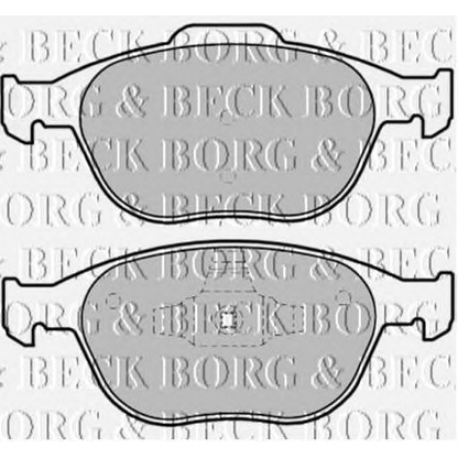 Photo Brake Pad Set, disc brake BORG & BECK BBP1739