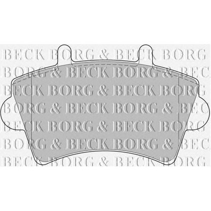 Zdjęcie Zestaw klocków hamulcowych, hamulce tarczowe BORG & BECK BBP1746