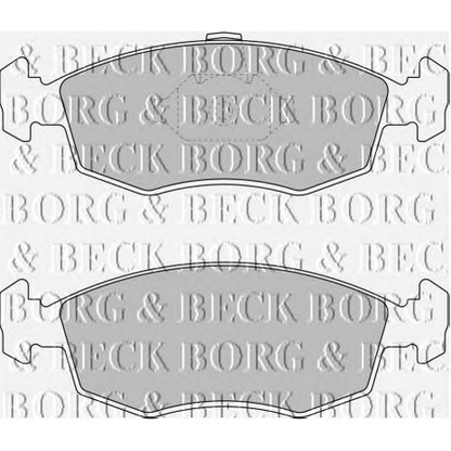 Фото Комплект тормозных колодок, дисковый тормоз BORG & BECK BBP1748