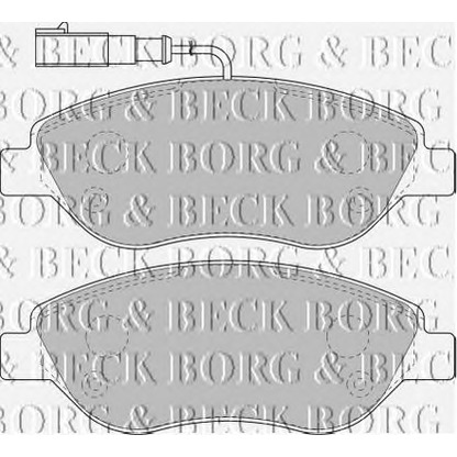 Photo Brake Pad Set, disc brake BORG & BECK BBP1754