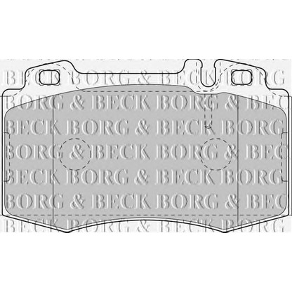 Фото Комплект тормозных колодок, дисковый тормоз BORG & BECK BBP1756