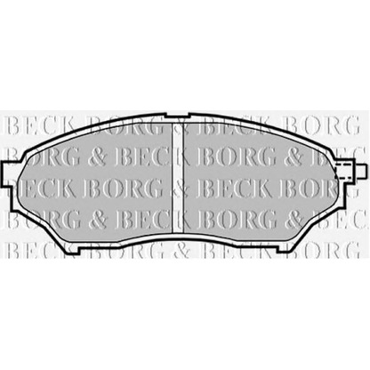 Photo Brake Pad Set, disc brake BORG & BECK BBP1759