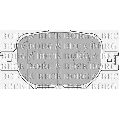 Zdjęcie Zestaw klocków hamulcowych, hamulce tarczowe BORG & BECK BBP1767