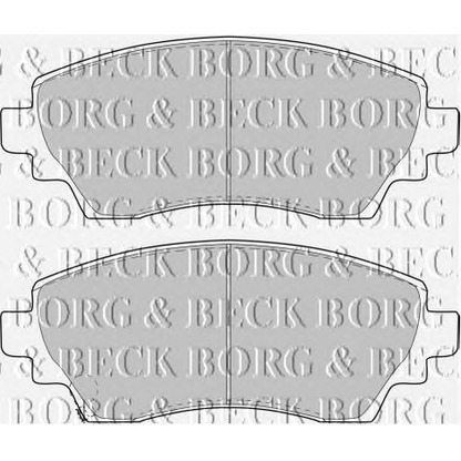 Photo Brake Pad Set, disc brake BORG & BECK BBP1768