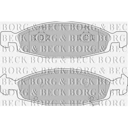 Zdjęcie Zestaw klocków hamulcowych, hamulce tarczowe BORG & BECK BBP1781