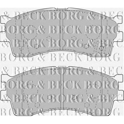 Photo Brake Pad Set, disc brake BORG & BECK BBP1792