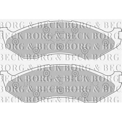 Photo Brake Pad Set, disc brake BORG & BECK BBP1794