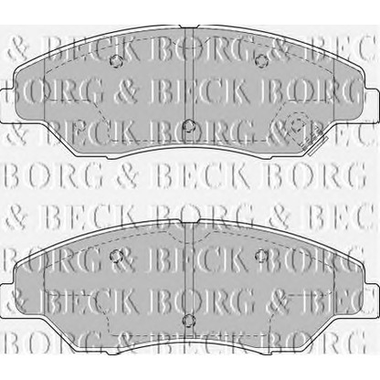 Фото Комплект тормозных колодок, дисковый тормоз BORG & BECK BBP1795