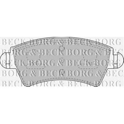 Zdjęcie Zestaw klocków hamulcowych, hamulce tarczowe BORG & BECK BBP1805