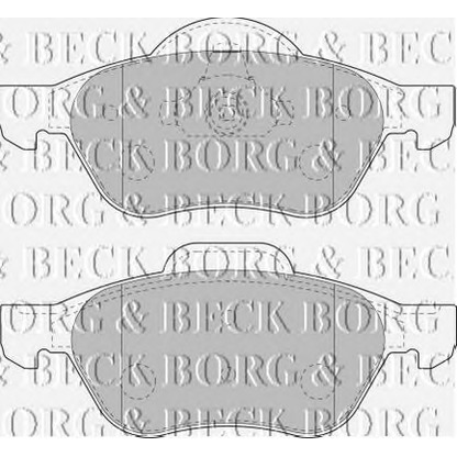 Photo Brake Pad Set, disc brake BORG & BECK BBP1806