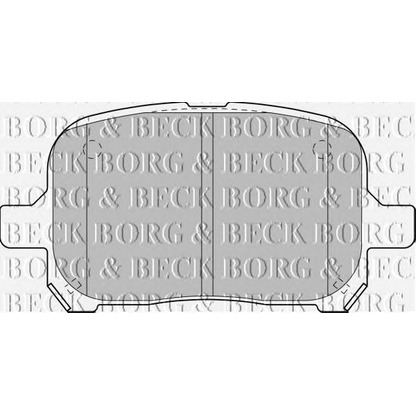 Photo Brake Pad Set, disc brake BORG & BECK BBP1810