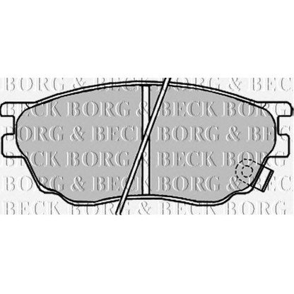 Photo Brake Pad Set, disc brake BORG & BECK BBP1814