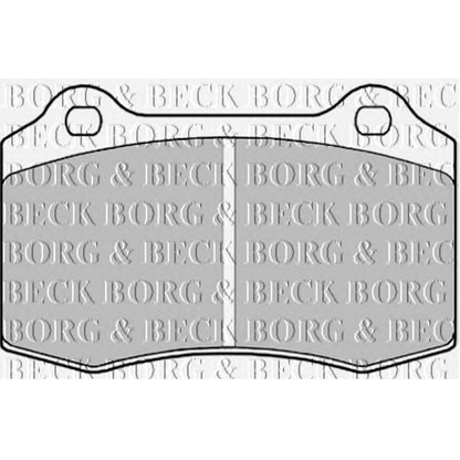 Photo Brake Pad Set, disc brake BORG & BECK BBP1823