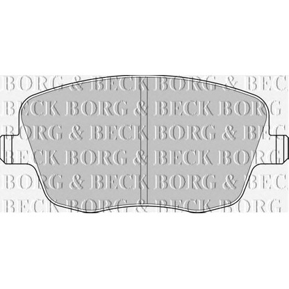 Фото Комплект тормозных колодок, дисковый тормоз BORG & BECK BBP1825