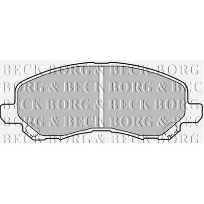 Фото Комплект тормозных колодок, дисковый тормоз BORG & BECK BBP1831
