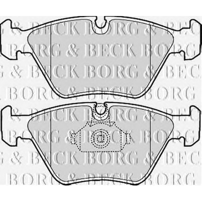 Zdjęcie Zestaw klocków hamulcowych, hamulce tarczowe BORG & BECK BBP1843
