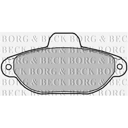 Photo Brake Pad Set, disc brake BORG & BECK BBP1852