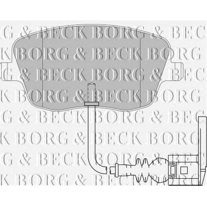 Photo Brake Pad Set, disc brake BORG & BECK BBP1855