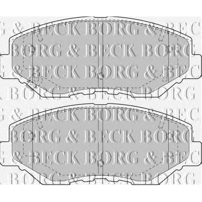 Zdjęcie Zestaw klocków hamulcowych, hamulce tarczowe BORG & BECK BBP1860