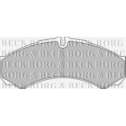 Фото Комплект тормозных колодок, дисковый тормоз BORG & BECK BBP1862