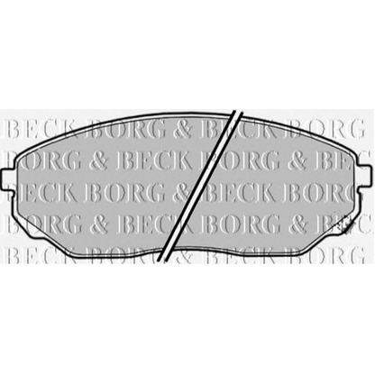 Photo Brake Pad Set, disc brake BORG & BECK BBP1874