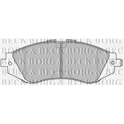 Photo Brake Pad Set, disc brake BORG & BECK BBP1881