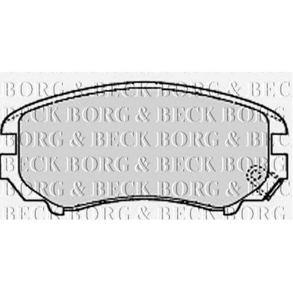 Photo Brake Pad Set, disc brake BORG & BECK BBP1884