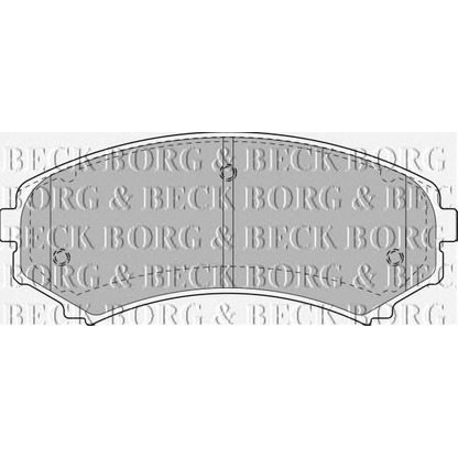 Zdjęcie Zestaw klocków hamulcowych, hamulce tarczowe BORG & BECK BBP1891