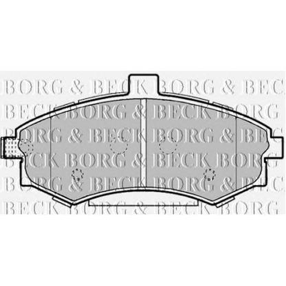 Photo Brake Pad Set, disc brake BORG & BECK BBP1896