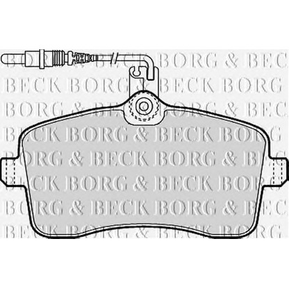 Фото Комплект тормозных колодок, дисковый тормоз BORG & BECK BBP1897