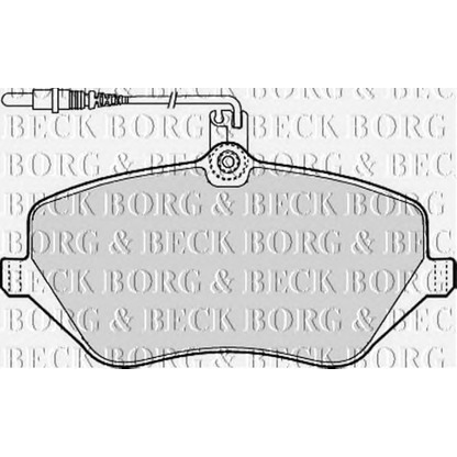 Photo Brake Pad Set, disc brake BORG & BECK BBP1898