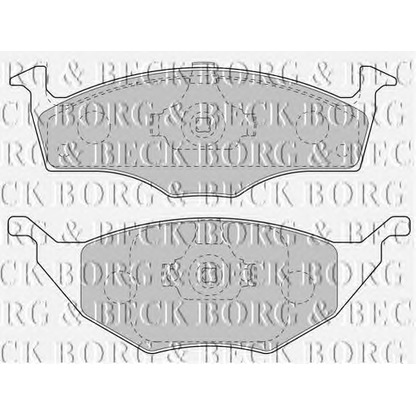 Zdjęcie Zestaw klocków hamulcowych, hamulce tarczowe BORG & BECK BBP1904