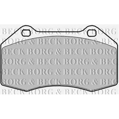 Photo Brake Pad Set, disc brake BORG & BECK BBP1909