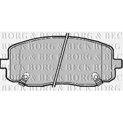 Фото Комплект тормозных колодок, дисковый тормоз BORG & BECK BBP1910