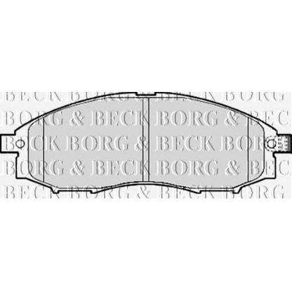 Zdjęcie Zestaw klocków hamulcowych, hamulce tarczowe BORG & BECK BBP1922