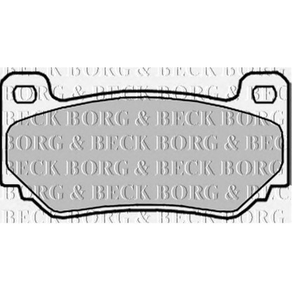 Photo Brake Pad Set, disc brake BORG & BECK BBP1940