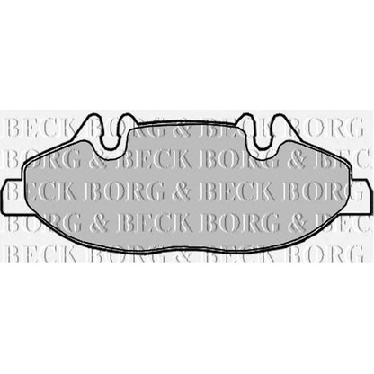 Photo Brake Pad Set, disc brake BORG & BECK BBP1949