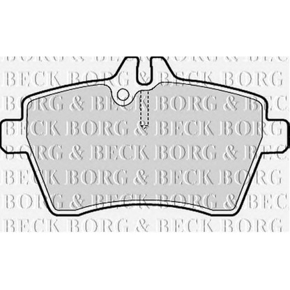 Фото Комплект тормозных колодок, дисковый тормоз BORG & BECK BBP1950